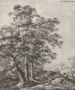 Landscape With Venus And Adonis — Anthonie Waterloo