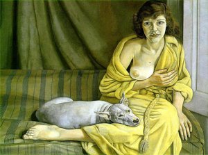 Girl White Dog — Lucian Freud