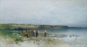 Bay Of Lake Balaton With The Shores Of Akarattya — Geza Meszoly