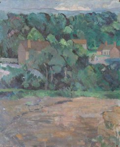 A View Of Buildings Amongst Trees — Alan Francis Clutton Brock
