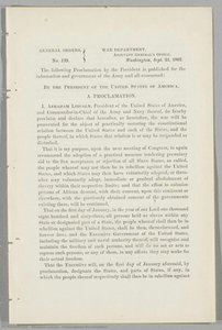 Emancipation Proclamation — Abraham Lincoln