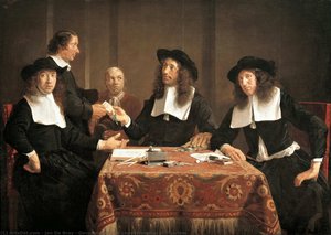 Governors Of The Leper Hospital At Haarlem — Jan De Bray, Baroque