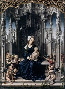 Virgin And Child With Musical Angels — Jan Gossart