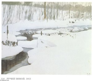 Creek In Winter — Ivan Yakovlevich Bilibin