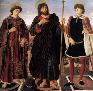 Altarpiece Of The Sts Vincent, James, And Eustace — Антонио Дел Полајуоло, Early Renaissance