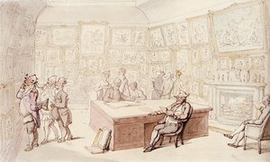 Mr Michell's Picture Gallery At Grove House, Enfield — Thomas Rowlandson
