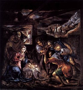 The Adoration Of The Shepherds — El Greco, Mannerism