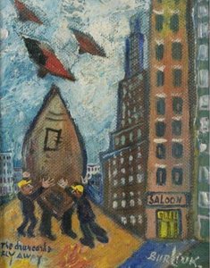 The Drunkards Fly Away — David Davidovich Burliuk