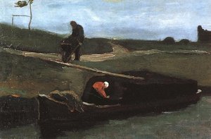 Boote Mit Zwei Personen — Vincent Willem Van Gogh, Post-impressionismus