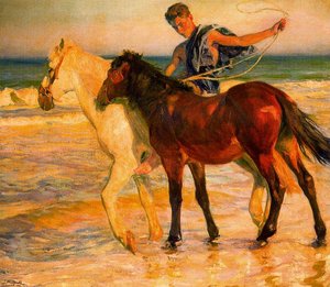Horses On The Beach — José Mongrell Torrent