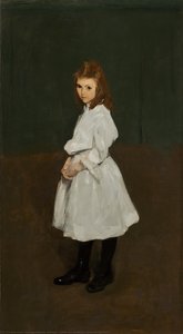 Little Girl In White (queenie Burnett) — George Wesley Bellows