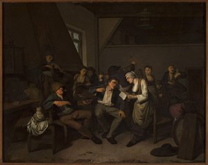 Merry-making In A Tavern — Корнелис Питерсз Бега