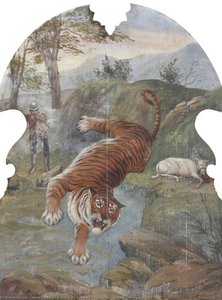 Hatwell's 'gallopers' Tiger Hunt (bottom Centre Panel) — Henry Whiting