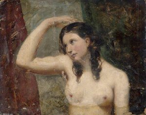 Girl Touching Her Head — William Etty