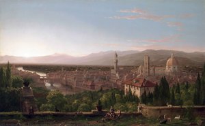 View Of Florence From San Miniato — Thomas Cole, Hudson River School