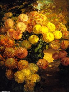 Chrysanthemums — Franz Bischoff