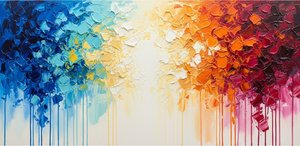 Chromatic Stratum: A Prismatic Symphony Of Impasto Textures And Fluid Gravity — Christian Noiret, Contemporary Abstract