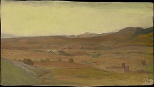 View In A Broad Valley, Italy — Blaise Alexandre Desgoffe