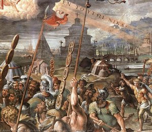 Stanze Vaticane - Vision Of The Cross (detail) — Raphael, Mannerist