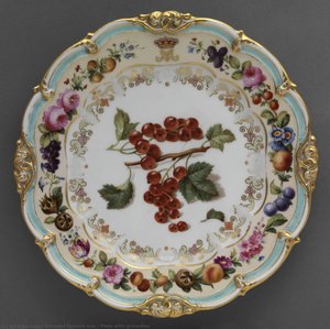 Plate With Groseilles — Edouard Honoré Ave, Rococo Revival