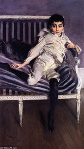Portrait Of The Young Subercaseaux — Giovanni Boldini