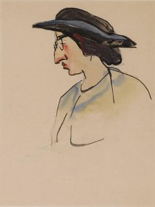 Portrait. Woman With Glasses — Charles Demuth