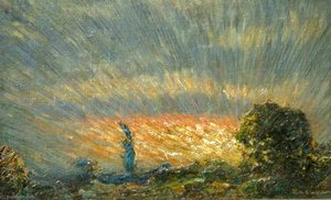 Sunset Landscape — Sidney Herbert Sime