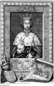 Richard Ii King Of England 1377-99, After A Painting In Westminster Abbey, Engraved By T