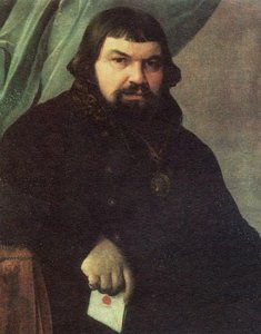 Portrait Of The Merchant Obraztsov — Alexei Venetsianov