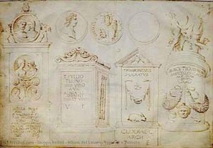 Album des Louvre, Epigraphen und Münzen