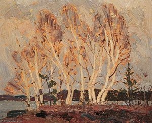 White Birches, Round Lake — Thomas Thompson