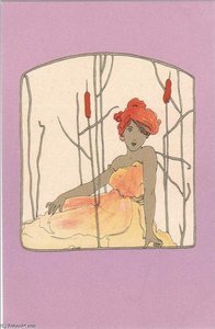 Girls With Purple Surrounds — Raphael Kirchner