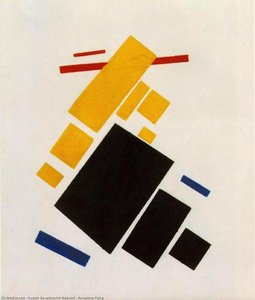 Aeroplane Flying — Kazimir Malevich, Suprematism