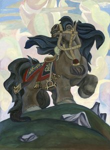 The Horse of Nurgun Bootur. Illustration to publication 