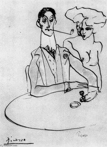 Angel Fernández De Soto En El Café — Pablo Picasso