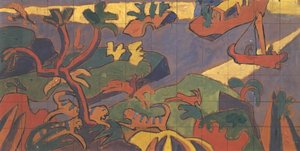 Study For A Mural Decoration For 'the Cave Of The Golden Calf' — Spencer Frederick Gore