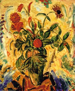 Still Life With Red Flowers — Alfred Henry Maurer