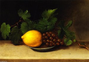 Lemon And Grapes — Raphaelle Peale