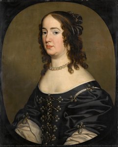 Portrait Of Amalia Van Solms (1602-75), Gerard Van Honthorst (workshop Of), In Or After C. 1651 — Gerard Van Honthorst, Baroque Painting