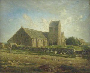 The Church Of Greville — Jean-françois Millet, Barbizon Realism