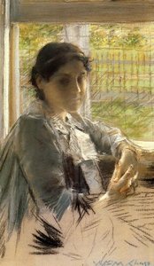 At The Window — William Merritt Chase