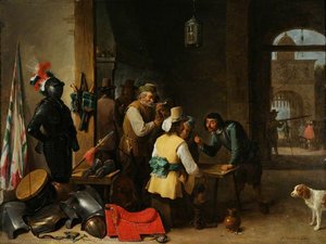 A Guard Room Interior — David Teniers The Younger