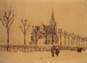 Landscape With A Church — Vincent Willem Van Gogh, Post-impressionism