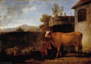 Cows And Sheep — Abraham Pietersz Van Calraet