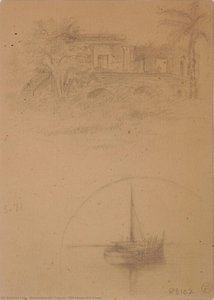Old house and a boat