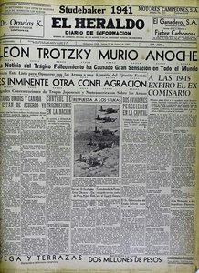 Cover of the newspaper El Heraldo de Chihuahua