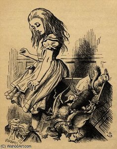 Giant Alice Upsets The Jury Box — Sir John Tenniel