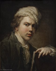 Self portrait with portfolio
