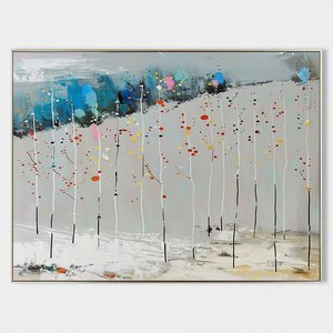 Fragmented Echoes Of A Misted Horizon In Crimson And Deep Teal — Christian Noiret