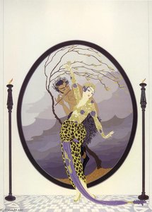 Woman And Satyr — Erté